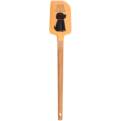 All Food to the Lab For Testing Dog Lover Spatula | Wooden Handle