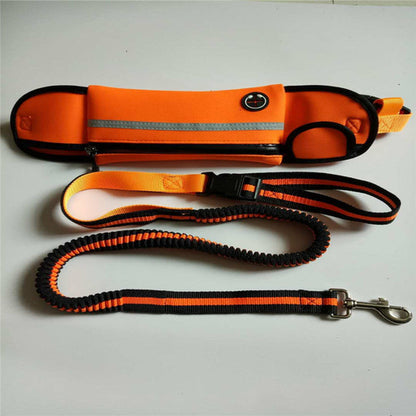 Pet Waist Bag Sports Traction Rope Reflective Waterproof