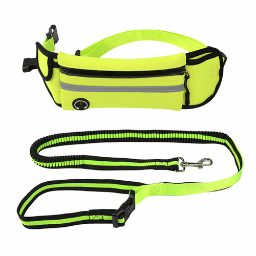 Pet Waist Bag Sports Traction Rope Reflective Waterproof