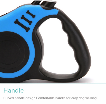 16.5FT Automatic Retractable Dog Leash Pet Collar Automatic Walking