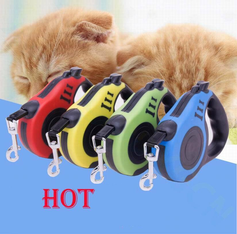 16.5FT Automatic Retractable Dog Leash Pet Collar Automatic Walking