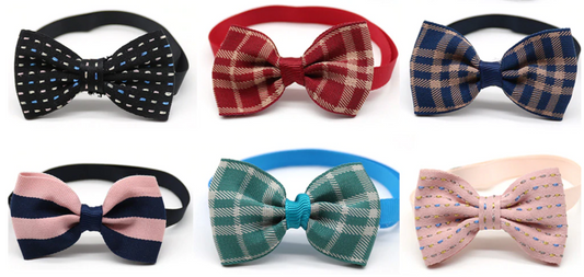 5/10 PIECES BEAUTIFUL PET BOW TIES (RANDOM COLORS)