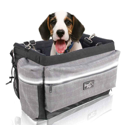 Small Dog Bicycle Mount Bag - Pet Travel Carrier Basket - Bike Riding