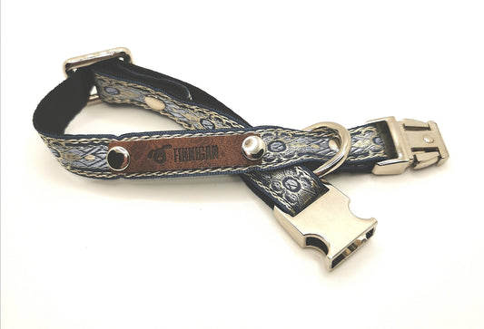 Engraved Cotton Dog Collar for Small Breeds