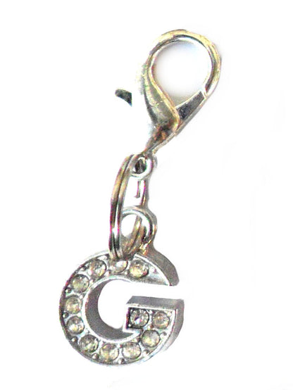 A-Z Crystal Letter Pet Charms