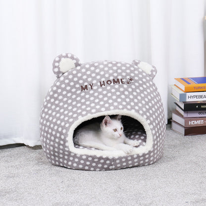 Lovely Pet Cats Beds Houses Thick Warm Sofa Kennel