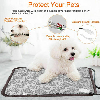 Thermal Heating Waterproof Bed Pad for Pets with Adjustable