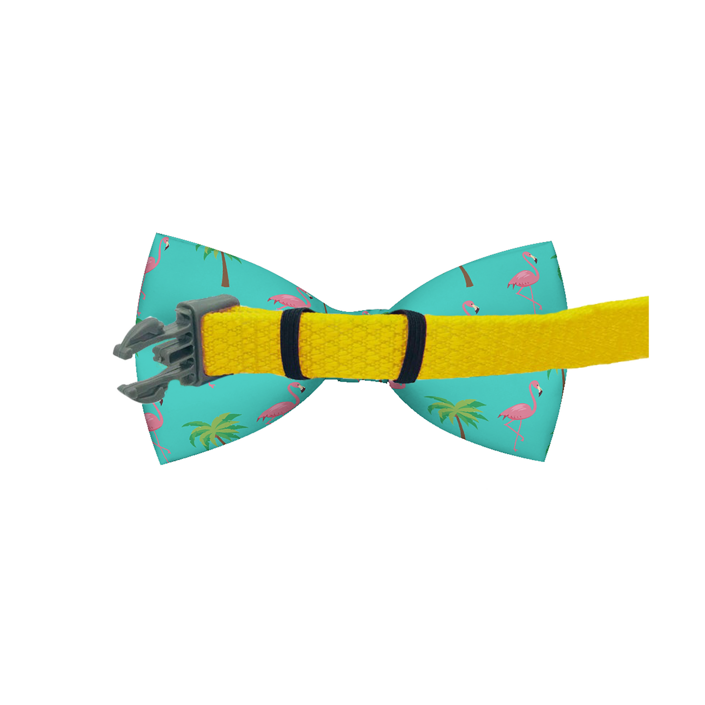 Flamingo Miami Vice Dog Bow Tie