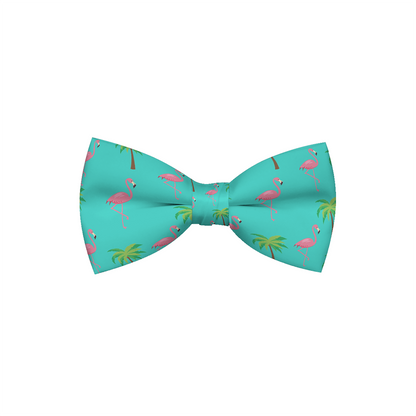 Flamingo Miami Vice Dog Bow Tie