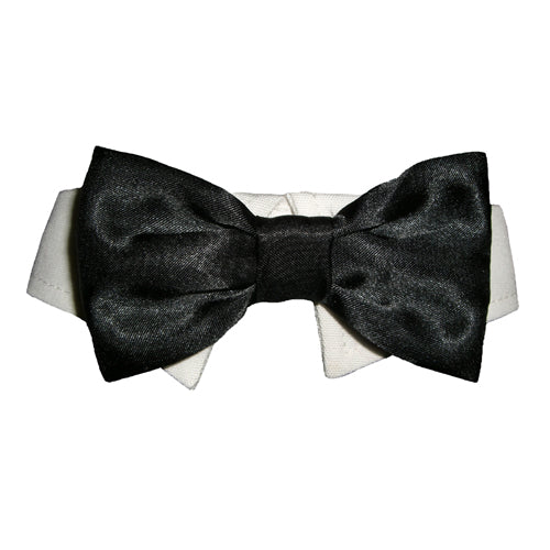 Black Satin Bow Tie