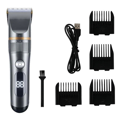 Professional Cat Dog Hair Clipper All Metal Rechargeable Pet Trimmer