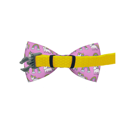 Unicorn Rainbow Dog Bow Tie