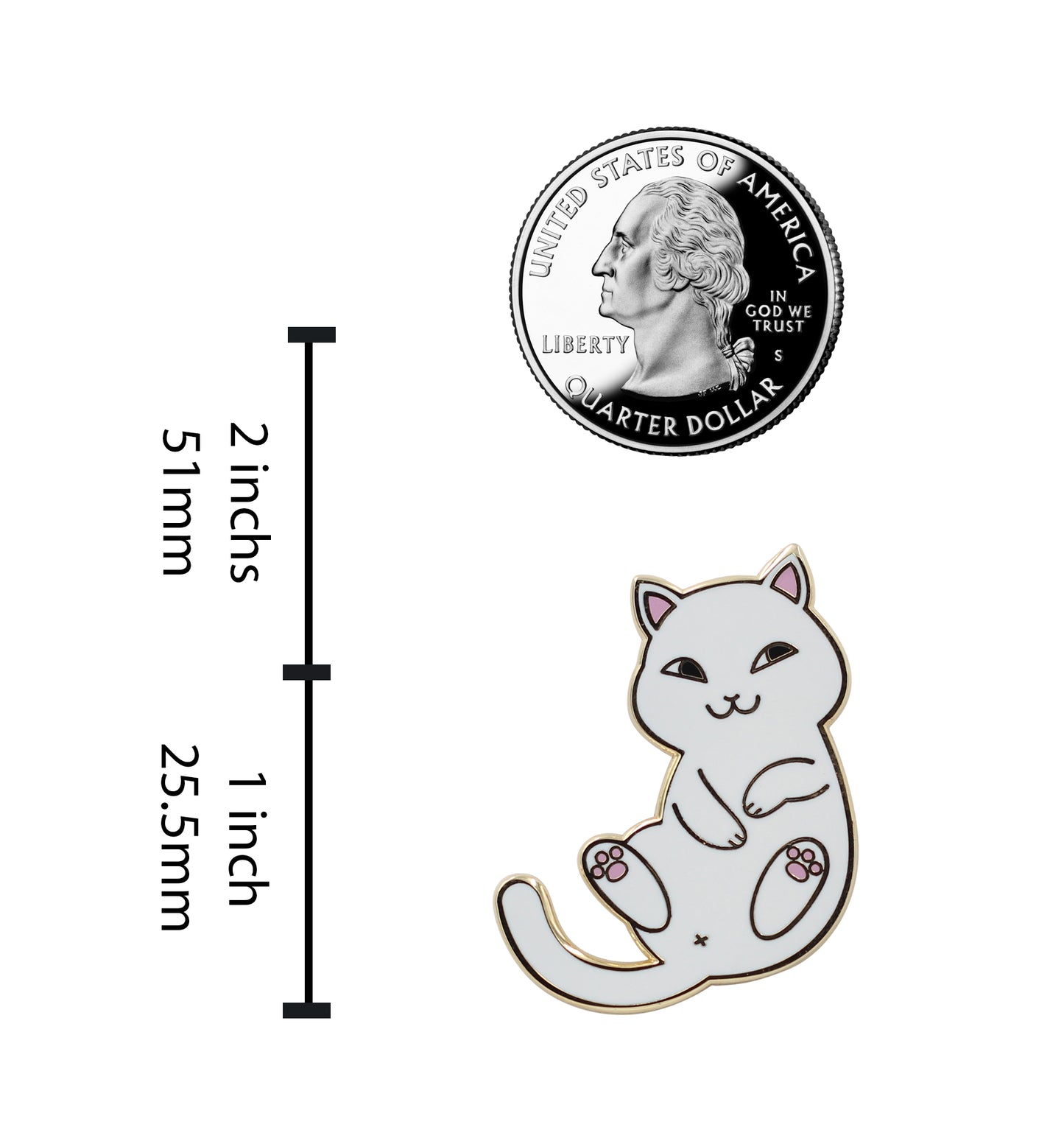 Cute Playful  Animal Cat/Kitty Enamel Pin