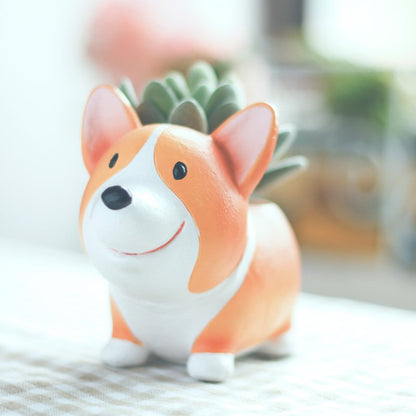 Corgi Flower Pots