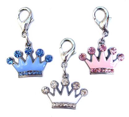 Angel Crystal Enamel Crown Charm