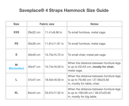 Saveplace® Comfy Hammock for Cats and Storage 'SCIENCE' - 6 Sizes