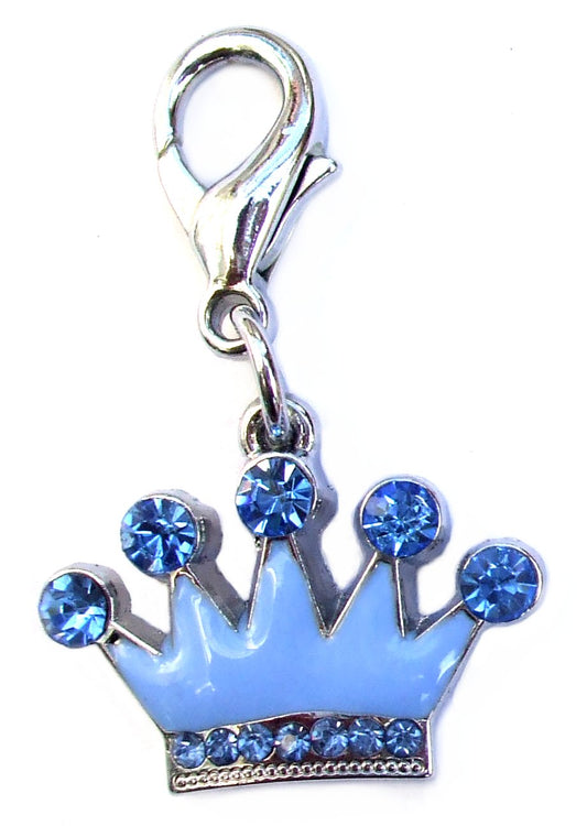 Prince Crystal Enamel Crown Charm