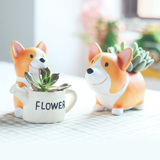 Corgi Flower Pots