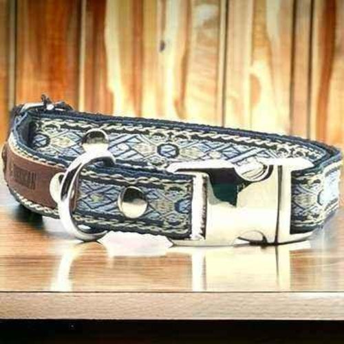 Engraved Cotton Dog Collar for Small Breeds