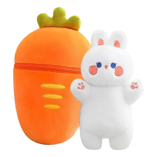 Huggable Carrot Rabbit Soft Toy