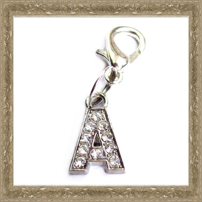 A-Z Crystal Letter Pet Charms