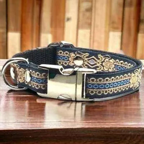 "Personalised Hand Made Chic Cotton Collar for Small Breeds"